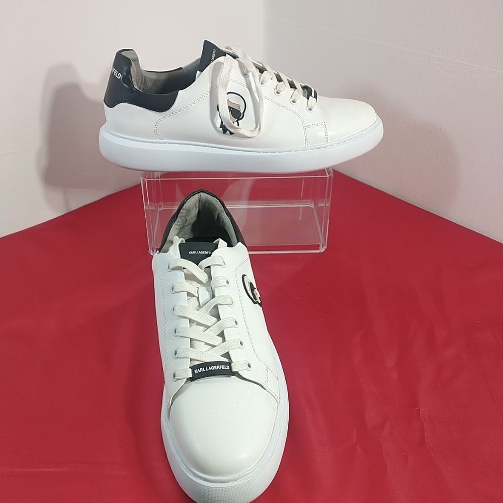 Karl Lagerfeld Mens SZ 13M Paris 3D Karl Head White/Black. - Picture 2 of 11